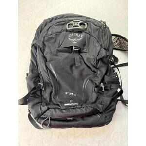 Osprey Sylva 12L Women's Cycling Hydration Backpack AirSpeed LidLock Black Bike
